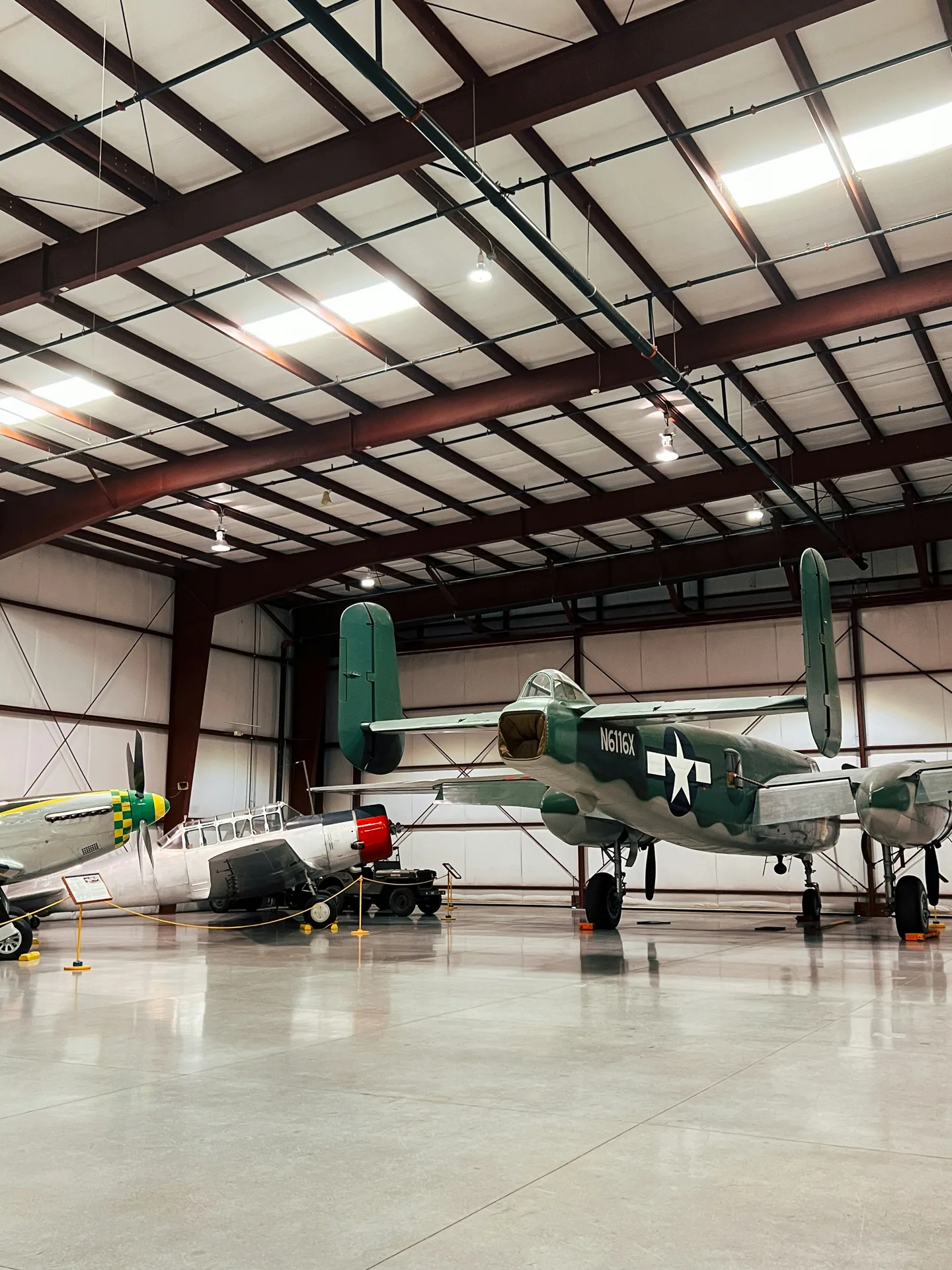 aircraft tow tractor on hangar floor coating in Portland