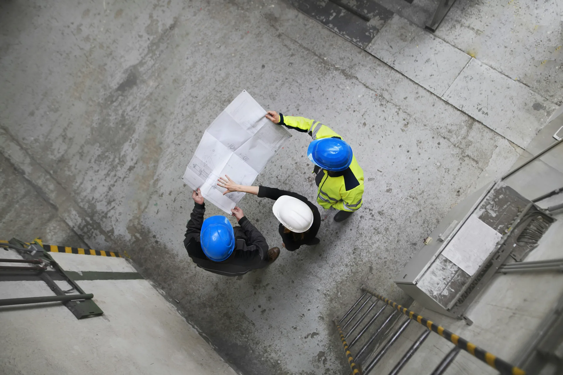 Sika overhead repair on a concrete soffit