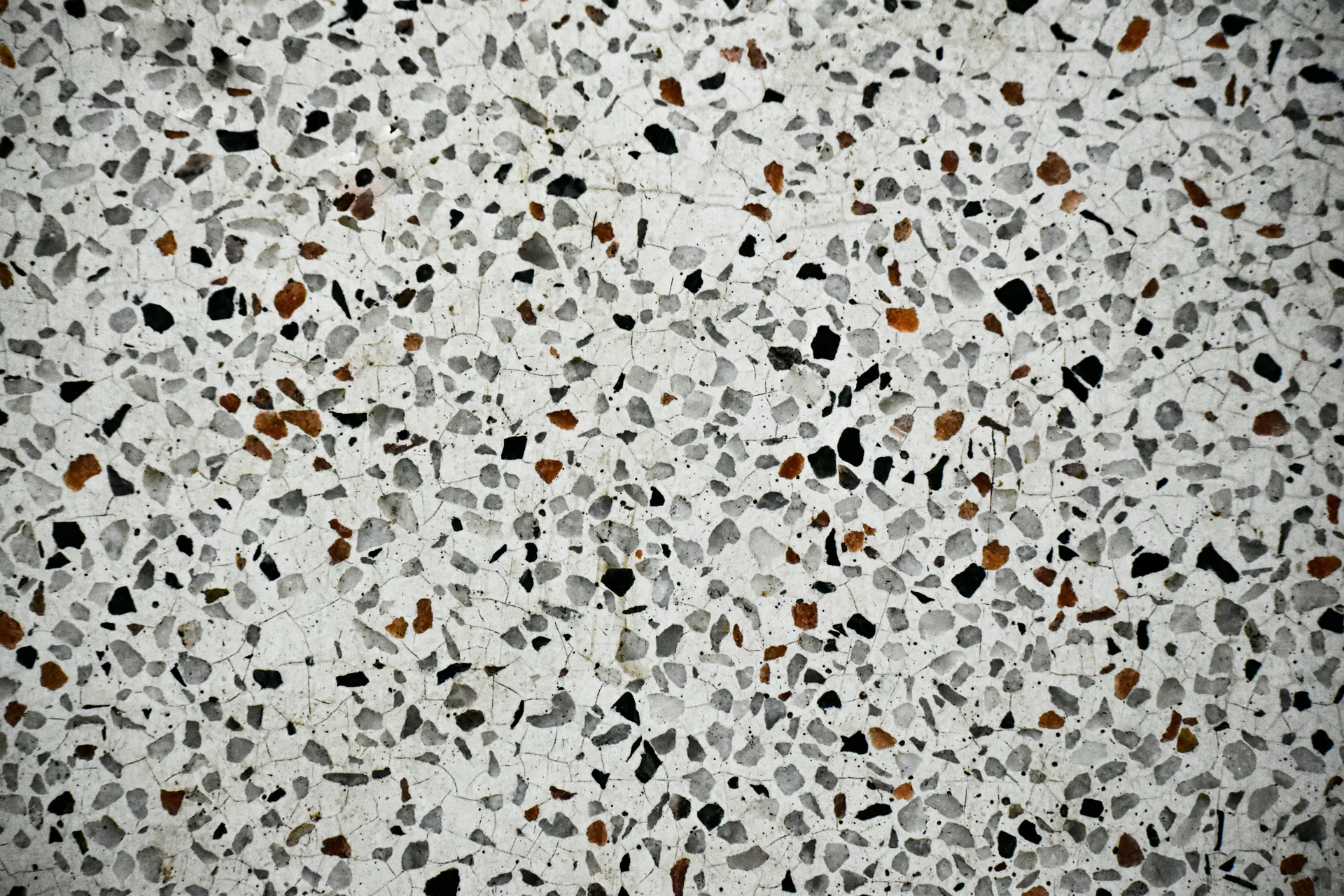 close-up of an exposed aggregate patio surface in Portland