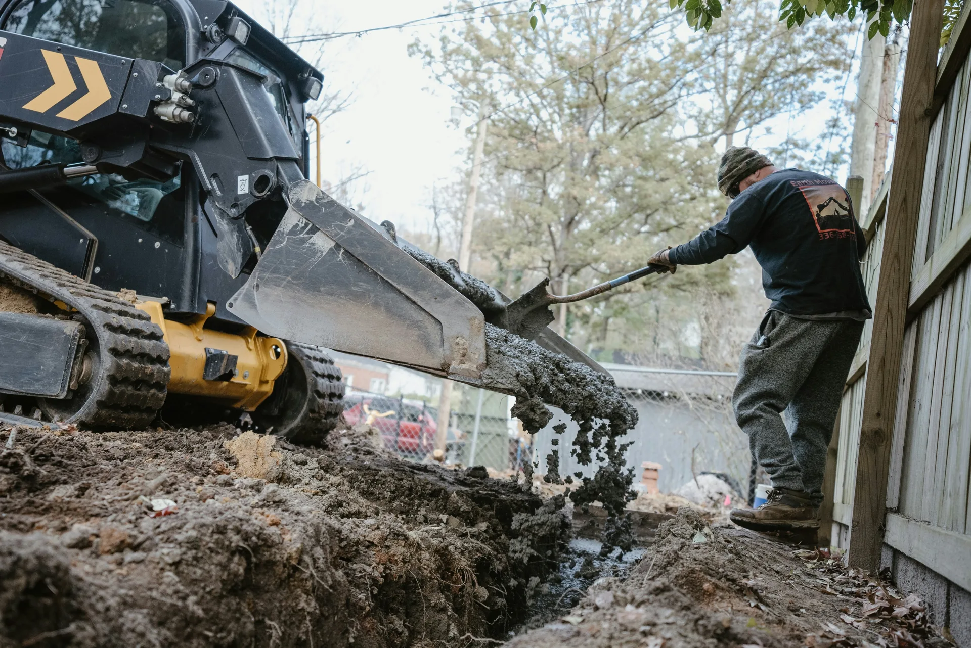 underpinning pier poured below an existing Portland foundation