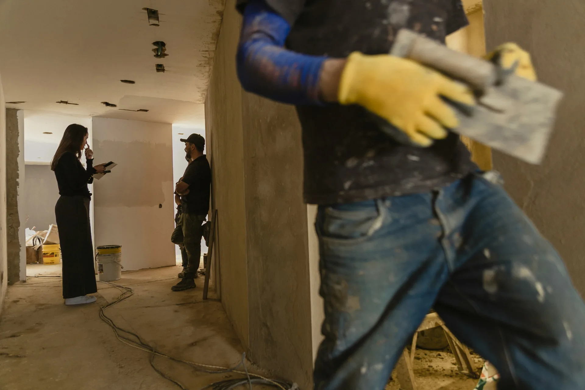 Ardex overlay applied to existing concrete slab in Portland