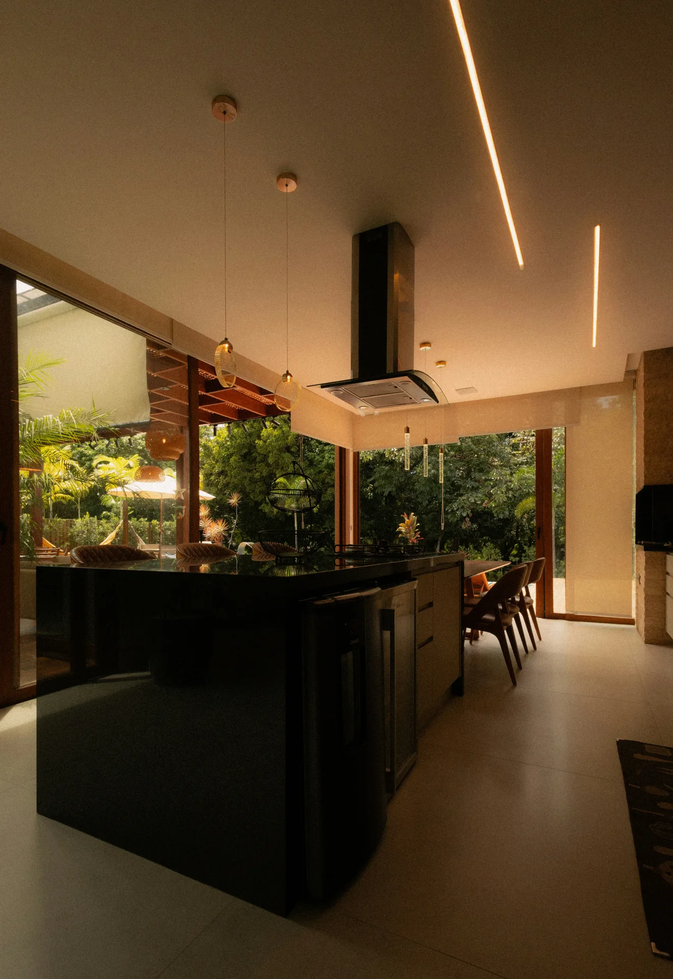 finished kitchen floor over a polished micro-topping in Portland