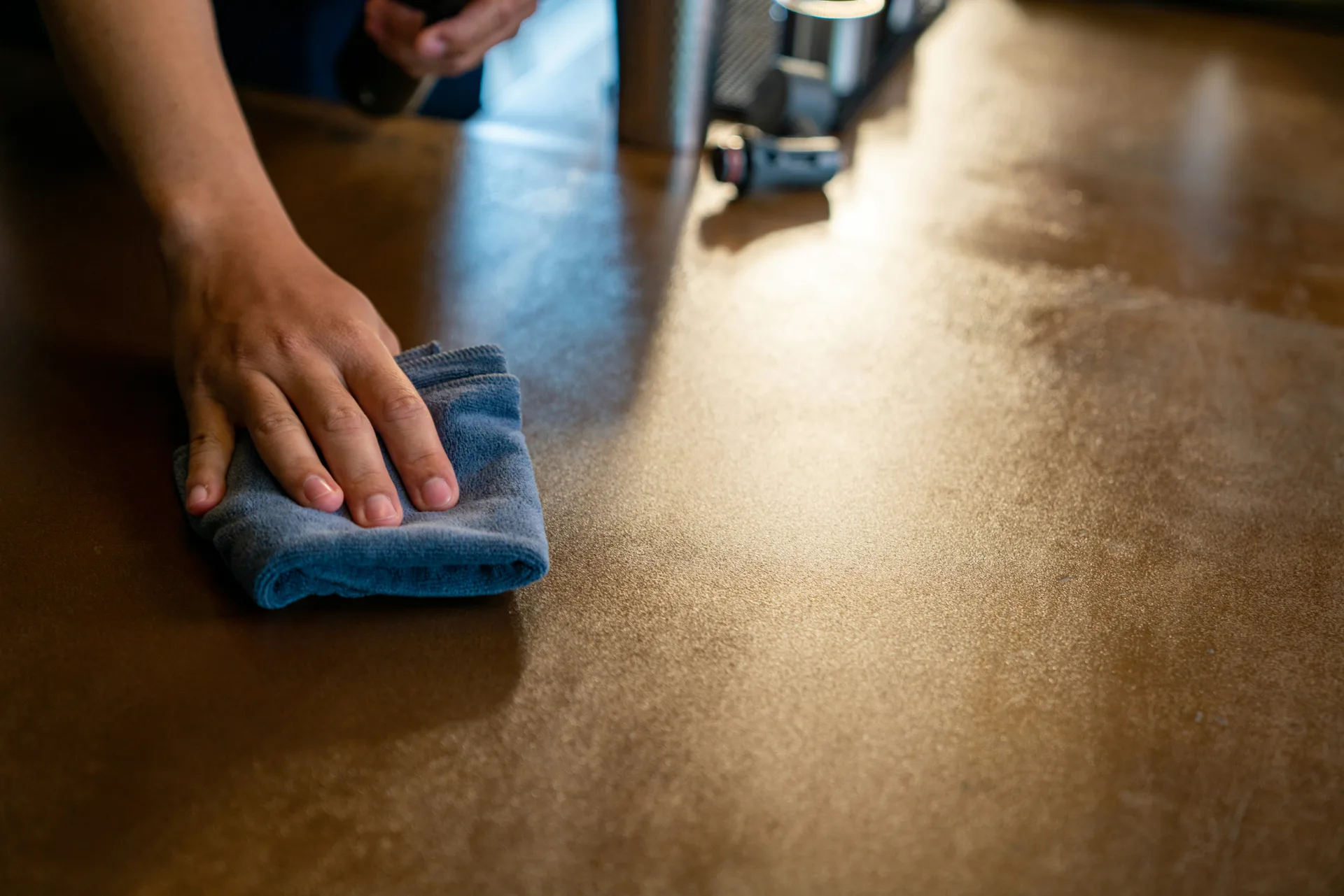 sealed concrete countertop in a Portland kitchen